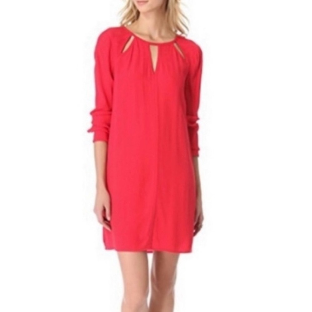 BCBGMAXAZRIA Emmalise Dress Cherry Red Medium